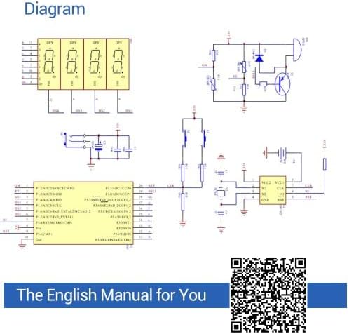 4-Digit Digital DIY Clock - Soldering Practice Kit for Students and DIYers