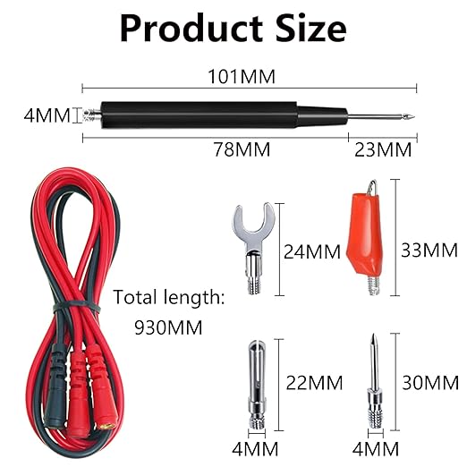 16-in-1 Multimeter Test Leads Kit, Replaceable Silicone Jumper Wires with Electronical Alligator Clips Probes, Banana Plug, Power Testing Needle for Electronics, Circuit Connection, Experiment