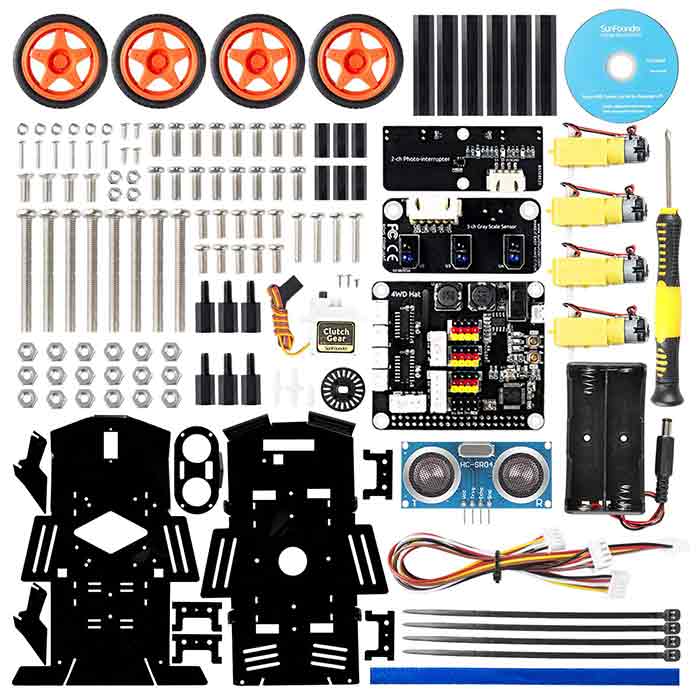 Raspberry Pi Smart Car Kit - Picar-4WD